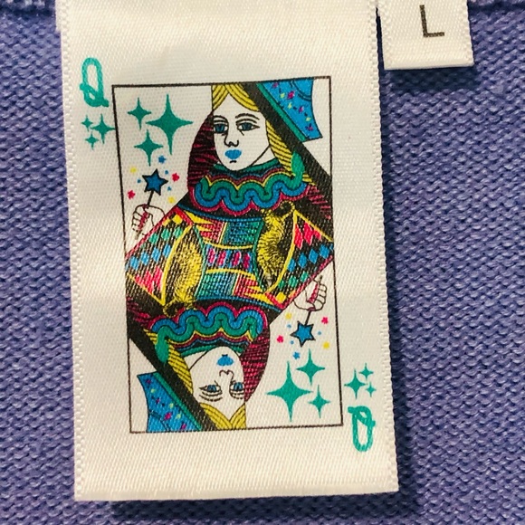 QUEEN OF SPARKLES 💖 Vodka Queen Blue and Orange Sweater - Picture 4 of 7